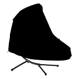 FISOHK Hängesessel Abdeckung, Abdeckung, Hängeliege wasserdichte Schutzhülle, Reißfest Oxford 210D Gewebe Abdeckplane Abdeckhaube für Schwingsessel Gartenliege 198 x 185 x 117cm, Schw