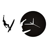 TWFJEL DIY Wanduhr Modern Lautlos Wanduhr Schleichende Sekunde ohne Ticke für Dekoration Geschenk Nach Hause Restaurant Büro und Hotel 20
