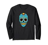 Totenmaske Totenkopf I Santa Muerte Inka Motiv für Mexiko Lang
