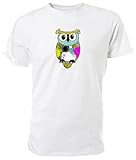 Eule Mum T Shirt, Mama Eule, weiß - Größe: S