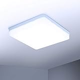 Yafido LED Deckenleuchte 36W 3240LM Kaltweiß Moderne Quadratische Deckenlampe Für Küche Schlafzimmer Wohnzimmer Esszimmer Balk