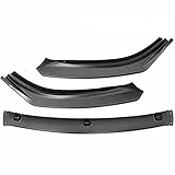 QINMH M·A·Z·D·A 6 Atenza 2014 2015 2016 2017 2018 3 Stück Frontstoßstange Splitterlippenabdeckung Zierleiste Diffusor Spoilerlippe, Lossblack, Carbonoptik