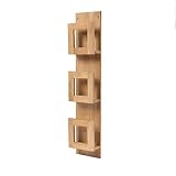 AGWa Magazine Rack - Eiche Wandregal Storage Rack Bilderbuchhalter Wand Zeitungsständer Zeitungsregal,Holz Farbe,23 * 110