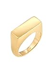 Elli Ring Damen Siegelring Geo Basic Trend in 925 Sterling Silber verg