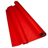 Sensalux Light Tischdeckenrolle, Oeko-TEX ® 100 - Made in Germany - 25m lang (Farbe nach Wahl), rot, 1,10m x 25m, stoffähnliches Vlies, ideal für Jede Party, Vereinsfeier, Geburtstag