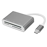 Rehomy 3-in-1-Kartenleser aus Aluminiumlegierung, USB 3.0, Kartenleser, Speicherkartenadapter für Handy und Comp