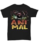 Animal On The Drums - Unisex Crew Neck T-Shirt Black - Unisex Tee.png Black L