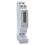 JVJ LCD Wechselstromzähler 5(30) A 230V Stromzähler 1 Phase Wattmeter KWH H