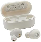 Yamaha TW-E3A Bluetooth-Kopfhörer – Kabellose In-Ear-Kopfhörer in Weiß – 6 Stunden Wiedergabezeit mit einer Ladung – Wasserdicht (IPX5 Zertifizierung) – Inkl. L