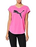 PUMA Damen Cat T-Shirt, Luminous Pink Heather, M