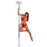 Pole Dance Pole Haushalt Tragbare Pole Professionelle Stepptanzausrüstung Rotierendes Und Statisches Striptease-Pol-Kit Haushalts Verchromtes Statisches Rotierendes Tanzrohr Spezial Für T