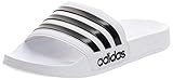 adidas Herren Adilette Shower Slipper, Footwear White Core Black Footwear White, 42 EU