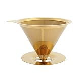 Surebuy Kaffeetropfer, Kegelkaffeefilter Langsam tropfender Kaffeefilter zum Filtern von Kaffee fü