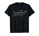 Drohnen Pilot Blaupause Technische Zeichnung Geschenk Shirt T-S