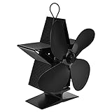 Ofenventilator, Zinklegierung wärmebetriebener Ventilator Heizofenventilator hohe Temperaturbeständigkeit für zu Hause W