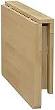 CZYNB Wandmontierter Drop-Blatt-Tisch, Massivholzklappküche & Esstisch, Laptischtisch mit Befestigungsschrauben, natürliche Farbe (Size : 50x30cm/20x12)