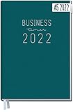 Chäff Business-Timer 2022 A5 [Petrol] 1 Woche 2 Seiten | Terminplaner, Wochenplaner, Wochenkalender, Organizer, Terminkalender für perfektes Zeitmanagement | nachhaltig & k