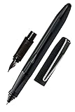 Online Füller & Rollerball Set Switch Plus, Schreibset für die Schule, Ergonomischer Multifunktionsstift mit Touchpen-Spitze, Füllhalter schwarz für Standard-Patronen, 2in1 S