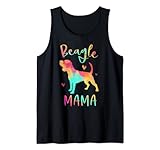 Beagle Mama Bunte Beagle Geschenke Hund Mutter Tank Top