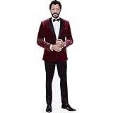 Celebrity Cutouts Alvaro Morte (Red Blazer) Pappaufsteller lebensg