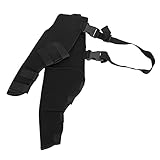 Okuyonic Verstellbare Knieschoner für Haustiere, Hundehinterbeinschützer Stoßfest für Haustiere(HJ25 Doppelleggings hinten schwarz, m)