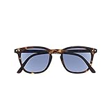 Unisex Sonnenbrille mit Sehstärke – Rechteckige Gläser – Sonnen Leser mit Retro-Style Schildpatt Fassung - UV400 Schutz - +2,50 Dioptrie – Für Damen und Herren - Brown - Silac - Sol Turtle Rubber 7550