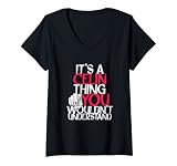 Damen It's A Celin Thing You Wouldn't Understand T-Shirt mit V