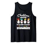 Weihnachtsschneemann der zweiten Klasse Chillin' With My Snowmies Tank Top