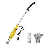 YYDE Elektrischer Unkrautbrenner, 2000W Elektrischer Unkrautvernichter, Gartenausrüstung Unkrautbrenner mit 2 m Kabel und 2 Düsentypen, bis zu 650℃, für Garten, Terrasse,