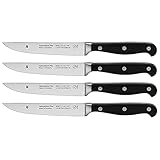 WMF Spitzenklasse Plus Steakmesser-Set 4teilig, 22 cm, Made in Germany, Messer geschmiedet, Performance Cut, Klinge 12