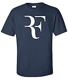 of Roger- T-Shirt Men Fashion Federer Shirt Fitness Cotton Summer Tshirt Print Wear Navy M
