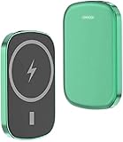 Zwpily Tragbares WLAN-Ladegerät Mini-Power Bank Für 15W Drahtlose Aufladung PD 20W Magnete Power Bank 10000Mah Für Mobiltelefone (Color : Gray),Grü