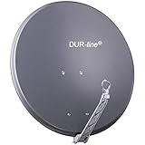 DUR-line Select 75cm x 80cm Alu Satelliten-Schüssel Anthrazit - [ 3X Test SEHR GUT *] Aluminium Sat-Spieg