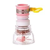 YYAN Küche Wasserfilter Tap Head Booster Dusche Wasser sauber Filter 360 Grad rotierender Düsen Werkzeug Zubehör Wasserhahn (Color : Pink)