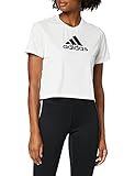 adidas Damen W Bl Cro T Shirt, Weiß Schwarz, S EU