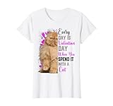 Damen Persische Katze Mama Valentinstag Katze Mama Funky Funny Fun T-S