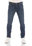 MUSTANG Herren Jeans Vegas Slim Fit Jeanshose Hose Denim Stretch Baumwolle Schwarz Grau Blau w30 - w40, Größe:34W / 34L, Farbvariante:Denim Blue (5000-883)