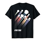 Star Trek Federation Ships Rainbow Stripe Premium T-S