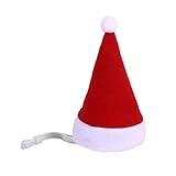 LANGTAOMY Winter Hundemantel Haustier Katze Hund Hut rot schal Weihnachten Haustier kostüm einstellbar Hund Santa Hut weihnachtsschal for welpen Kitten kleine Katzen Hunde warme (Color : Hat)