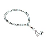 xiji Muslimische Gebetskette, einzigartiges Muster muslimischer Rosenkranz für Zuhause für den Außenbereich(Blauer See)