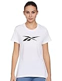 Reebok Damen Te Graphic Vector Tee T-Shirt, White, S