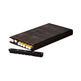 WEWINMON Zigaretten-Etui, Mahagoni Perforierte Zigarettenetui 8 Feine Rauch, spezielle bewegliche ultradünne Kleine Rauch, Warm und plump (Farbe: Braun, Größe: 11 * 6.4 * 1.4cm)