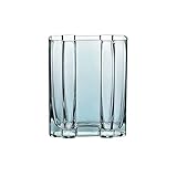 luckxuan Blumenvase Einfache quadratische transparente Glasvase Home Couchtisch Office Desktop Restaurant Dekoration Vase Einfache Moderne Vase 7.87/9.84 Zoll Blumenvasen Vases (Color : B)