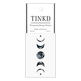 TINKD Schmuck-Tattoo Moon | Mond-Phasen | Planeten Tattoo | Made in Germany