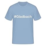 T-Shirt Kurzarmshirt #Gladbach hellblau XL