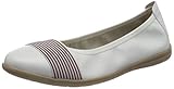 Jana 100% comfort Damen 8-8-22106-26 Ballerinas, Weiß, 36 EU
