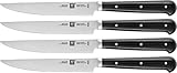Zwilling Steakset mit Welle, 4 TLG, Edelstahl, Schwarz/Silber, 1 x 1 x 1 cm, 4-E
