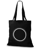 StyloBags Jutebeutel/Tasche Solar Eclipse - Sonnenfinsternis, Farbe:schw