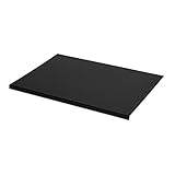 Eglooh - Calliope - Schreibtischunterlage Leder Schwarz mit Kantenschutz cm 90x60 - Gewinkelte Schreibunterlage mit Aufbau aus Stahl, handwerkliche Nähten und rutschfester Boden - Made in Italy