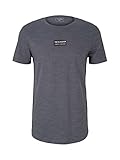 TOM TAILOR Denim Herren 1028918 Basic T-Shirt, 28625-Blue Black Space Dye, XXL